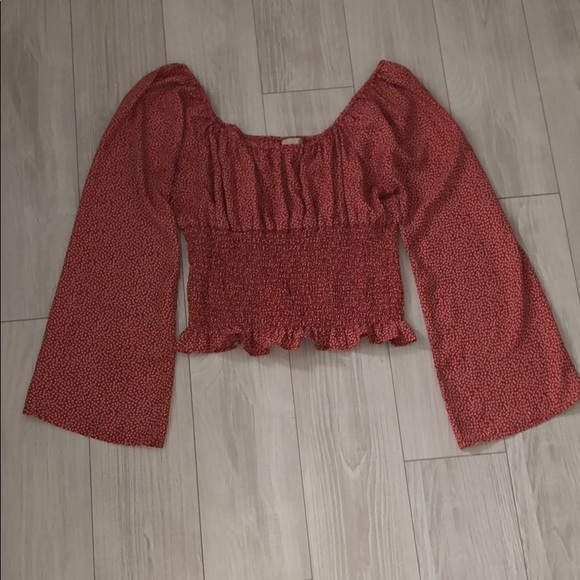 Flare sleeve Gianni square neck top - Picture 2 of 7